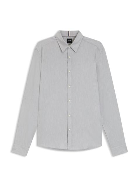 REGULAR-FIT SHIRT IN COTTON-BLEND FLANNEL