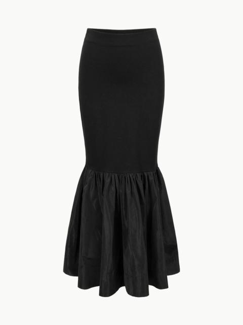 STAUD HAWTHORNE SKIRT BLACK