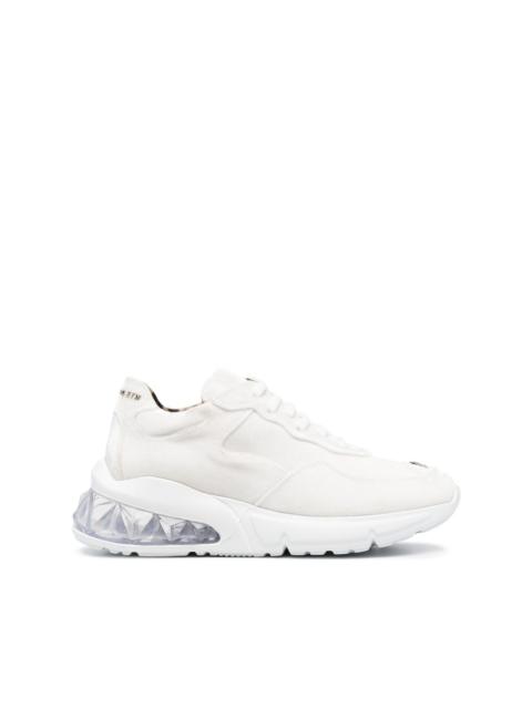 Runner velvet trainers