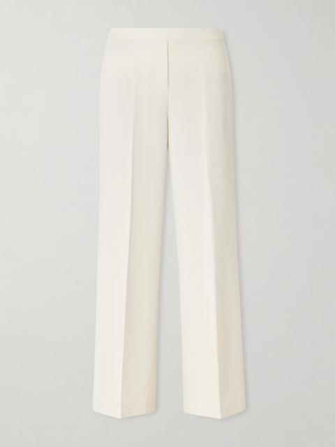 Crepe Straight-leg Pants