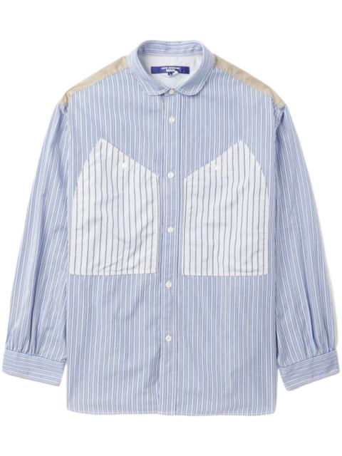 panelled cotton shirt