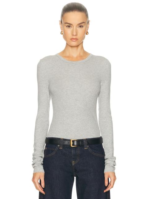 Crew Neck Extra Long Sleeve Tee