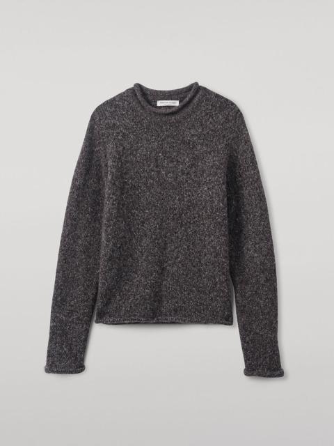 Brushed Cashmere-Silk Grey Jumper