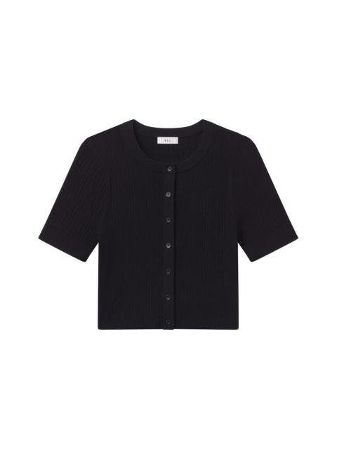 Lottie Fine Cotton Cropped Cardigan