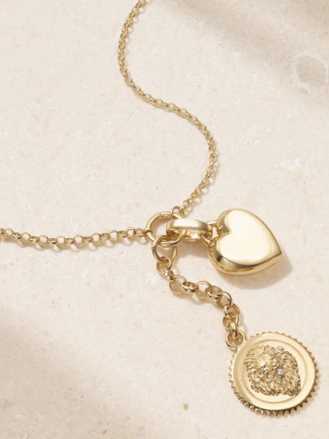 True Love And Strength 18-karat Gold Diamond Necklace