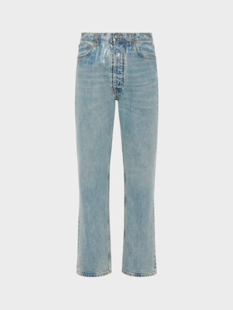 Taped Straight-leg Jeans