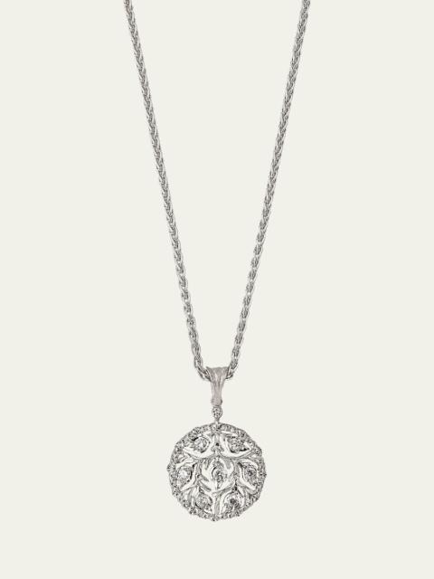 Ramage 18K White Gold Diamond Pendant Necklace
