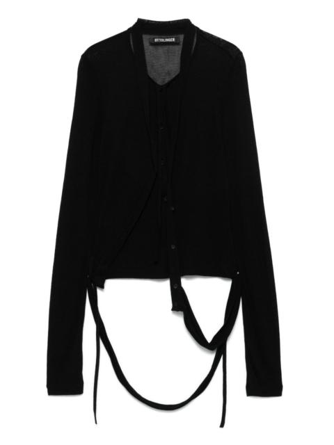 Deconstructed cardigan