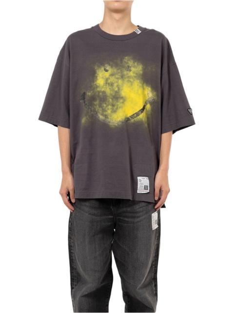 Smily Face Printed Ringer T-shirt