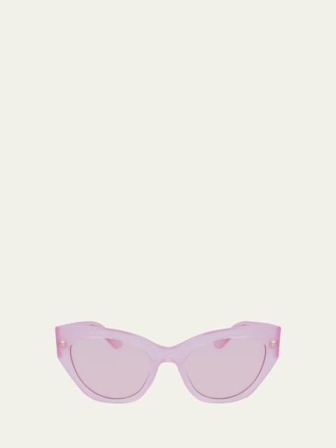 Classic Logo Acetate Cat-Eye Sunglasses