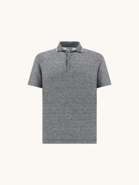 POLO IN LINEN AND COTTON