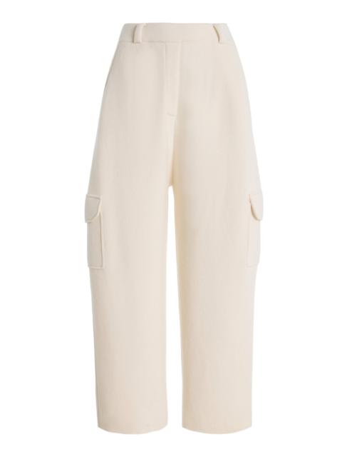 Azaria Cashmere Barrel Pants ivory