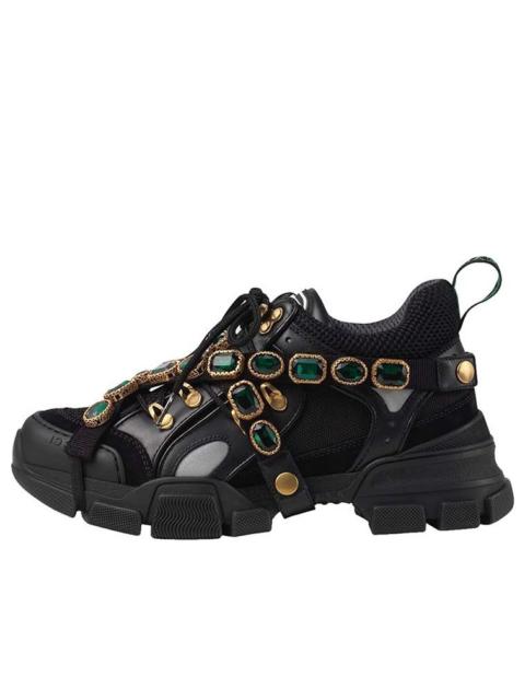 (WMNS) Gucci Flashtrek Crystals 'Black' 537153-GGZ50-1078