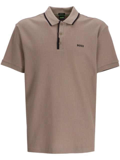 BOSS PADDY OPEN - Polo - white/bianco