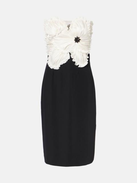 Callula floral-appliqué embellished minidress