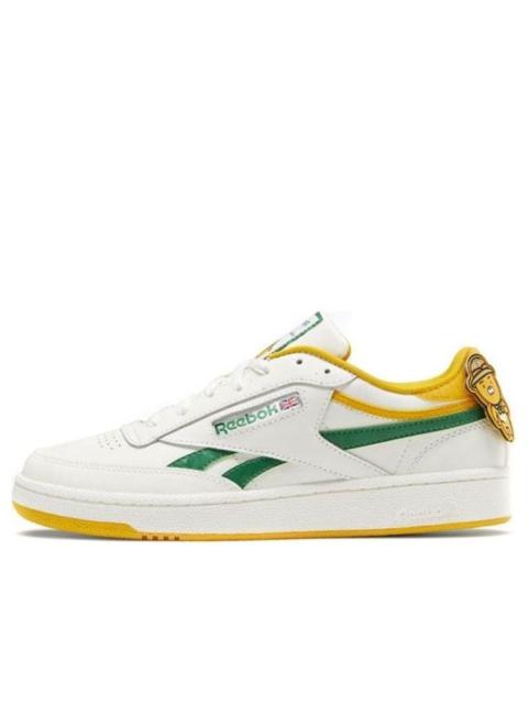 Kakao x Reebok Club C Cozy Wear-Resistant Skate Shoes White Green Unisex 'White Green' GV8583