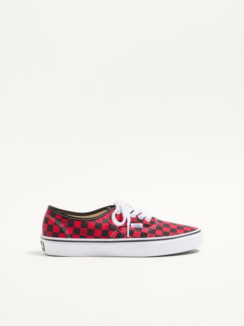 VALENTINO GARAVANI AND VANS LOW-TOP TRAINER IN FABRIC WITH VLOGO CHECKERBOARD PRINT