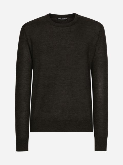 Crewneck sweater in cashmere