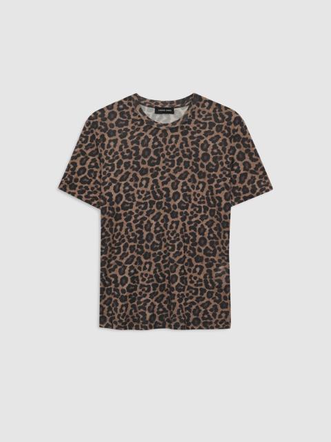 Sylvie Tee - Black And Brown Leopard