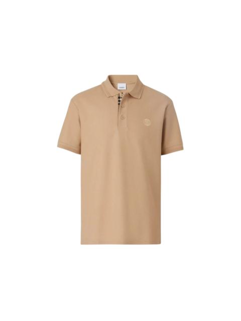 Burberry Branded Circle Logo Shirt Camel Beige