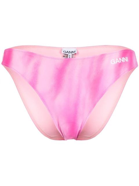 logo-print bikini bottoms