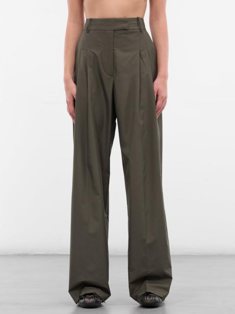 Khaki Aris Nylon Trousers