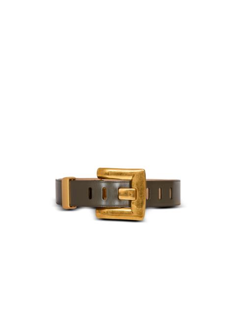 Anthem calfskin leather belt