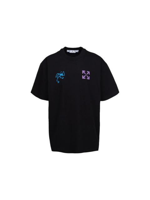 OFF-WHITE 90's Liquid Oversized T-Shirt Black/Multi