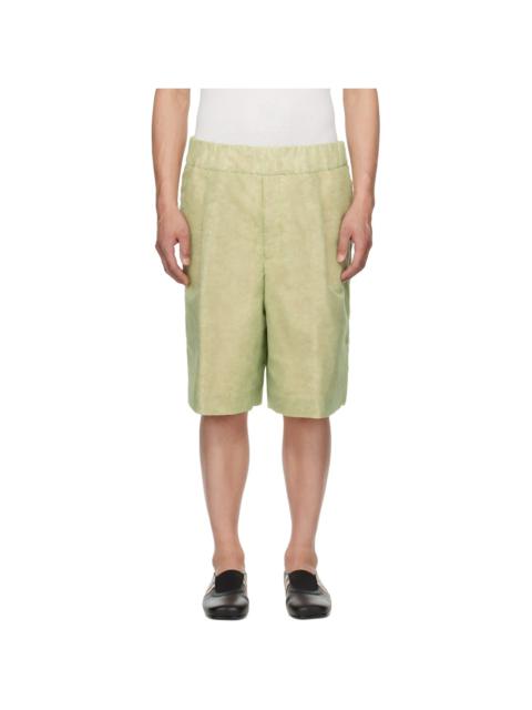 Green Layered Shorts