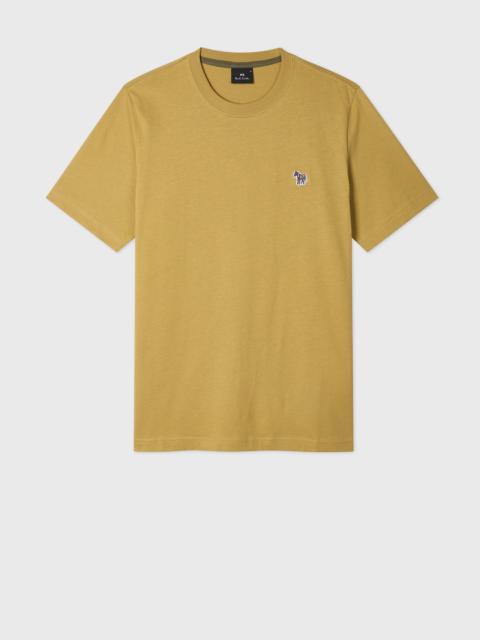 Yellow Organic Cotton Zebra Logo T-Shirt
