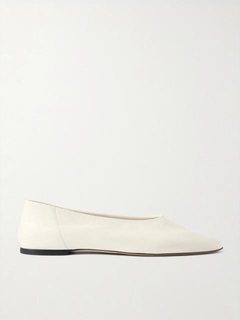 Slip Leather Ballet Flats