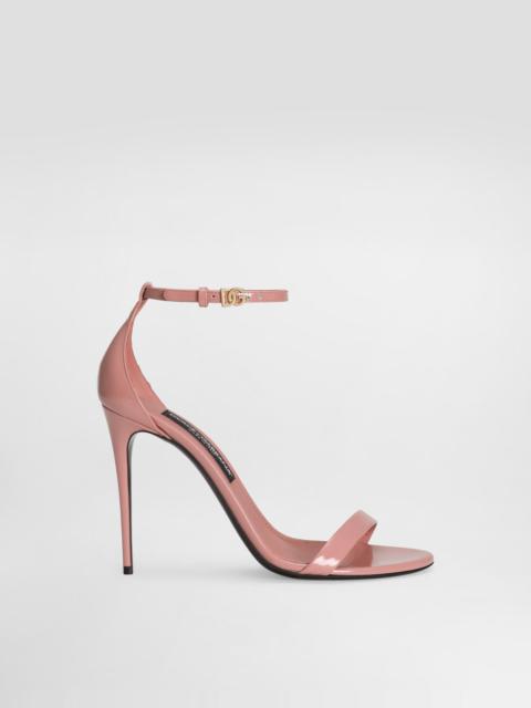 Polished calfskin sandals