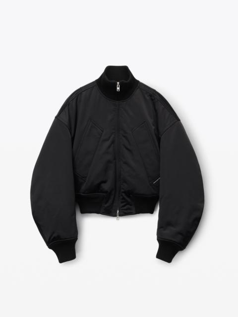 bomber jacket in sateen