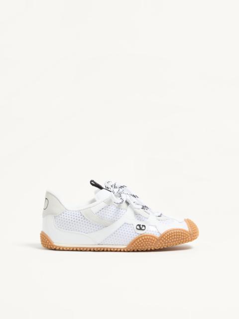 AMPHIBIA SNEAKER IN RUBBERIZED CALFSKIN AND SPLIT LEATHER