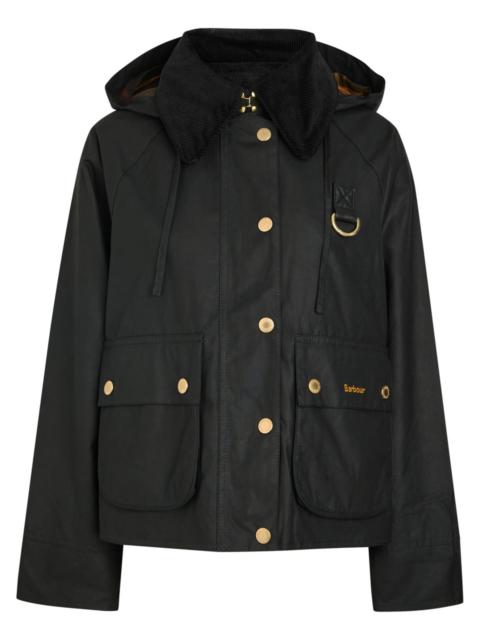 Barbour Reighton Detachable-hood Waxed Cotton Jacket