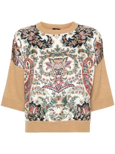 floral-print jumper