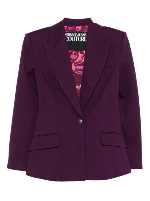 single-button notched-lapels blazer
