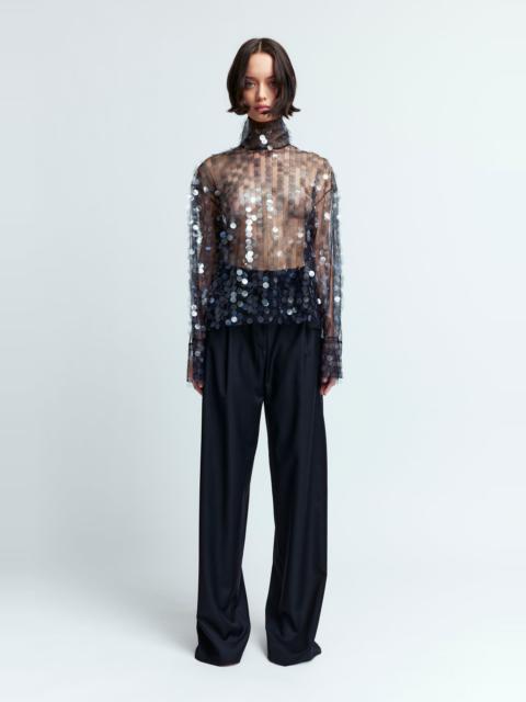 OLALL TOP IN SEQUIN