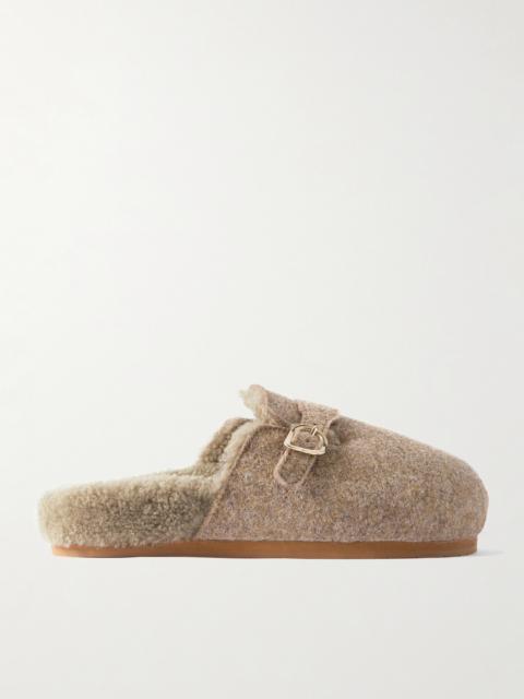 Vasilitsa Shearling-lined Felt Slippers