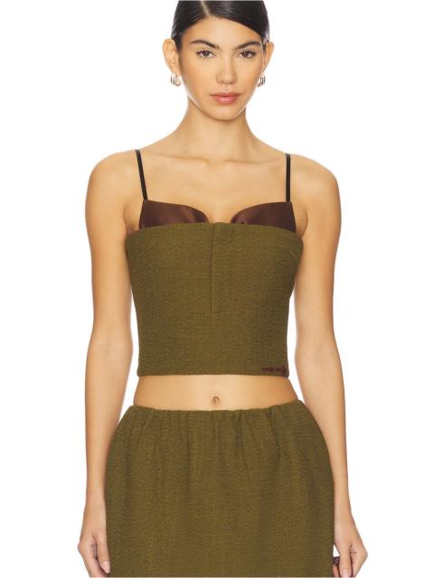 Double Bow Corset Straps Top