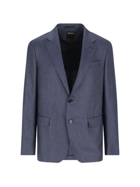 single-breasted blazer