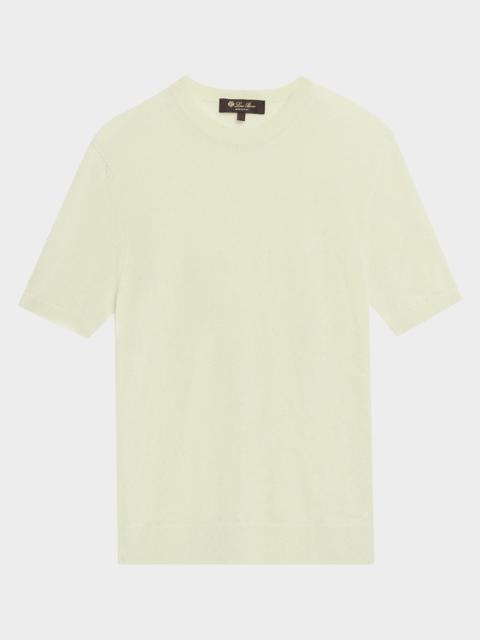 Camino Cashmere-Silk Crewneck Sweater