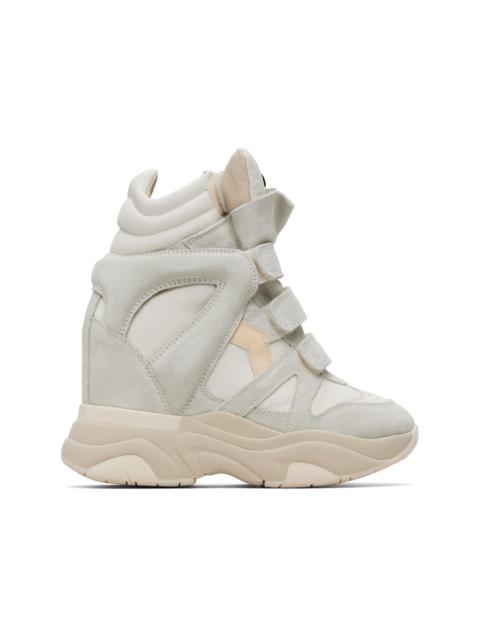 White & Gray Balskee Sneakers