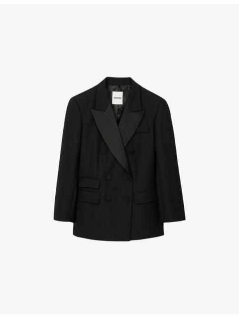 Tuxedo Double-Breasted Wool-Blend Jacket