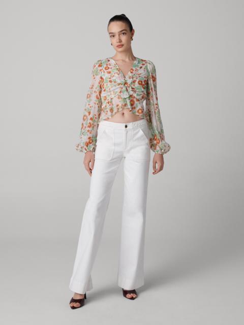 Mary Silk Chiffon Top