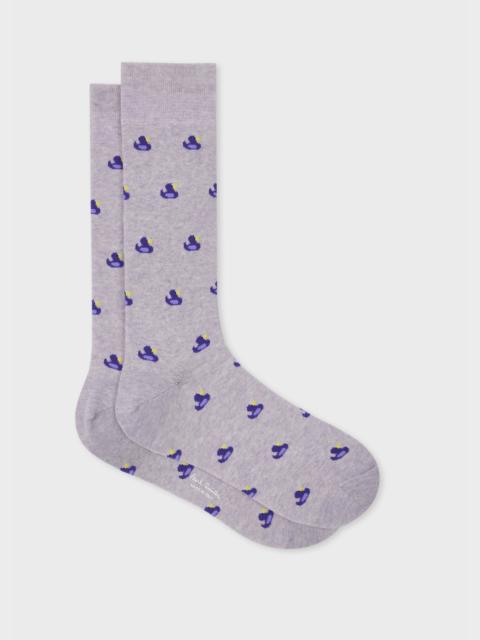 Purple 'Duck' Socks