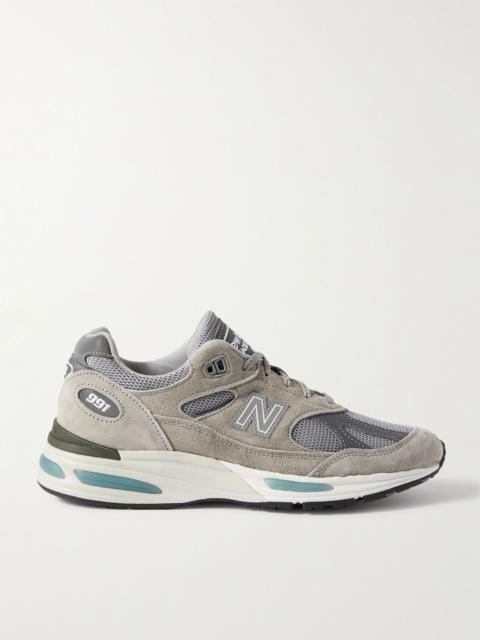 991v2 Suede and Mesh Sneakers Gray