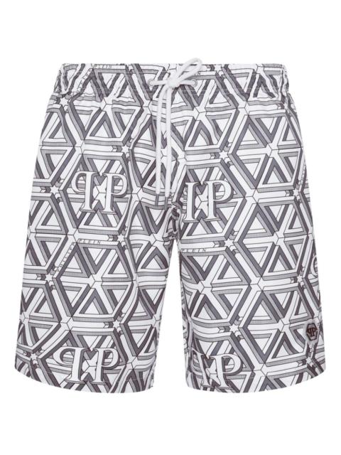 Monogram Boxer swim shorts