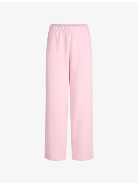 Classic Straight-Leg Cotton-Fleece Trousers