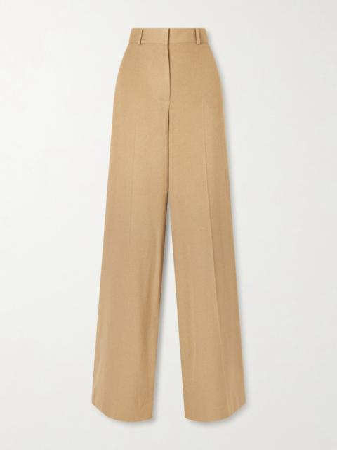 Dender Silk-twill Wide-leg Pants